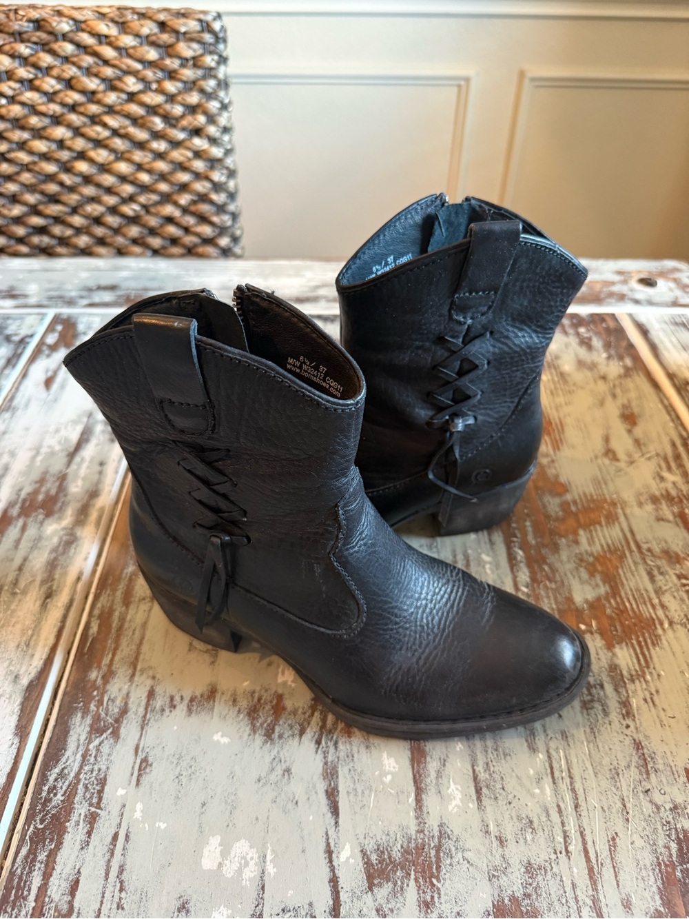 Born Black size 6.5 Ankle Boots
